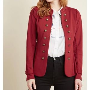 ModCloth Knit Jacket in Red